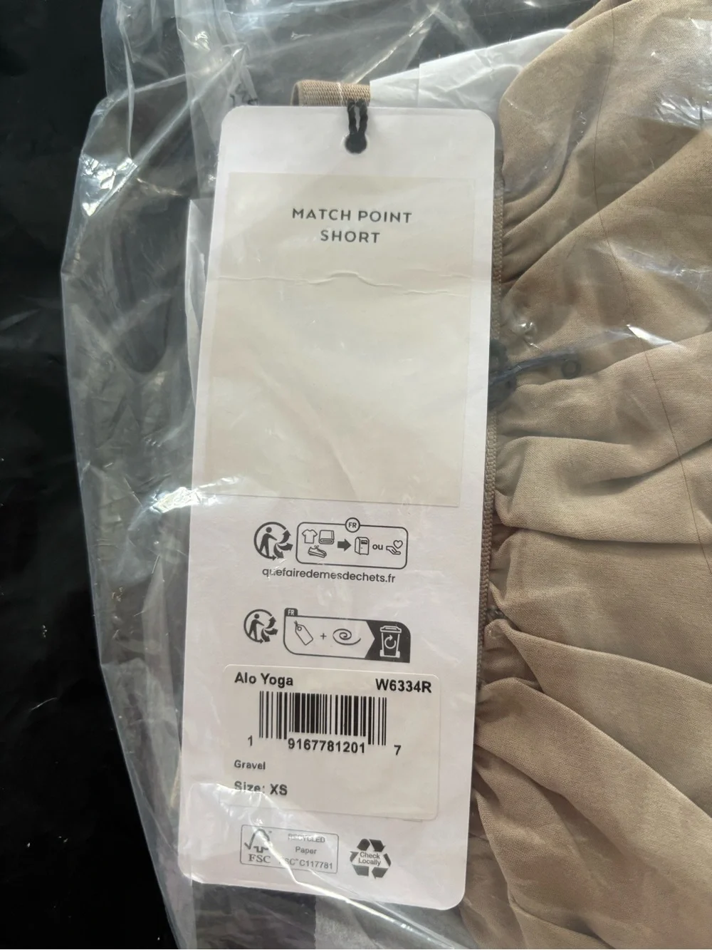 ALO Yoga Match Point Shorts in Taupe